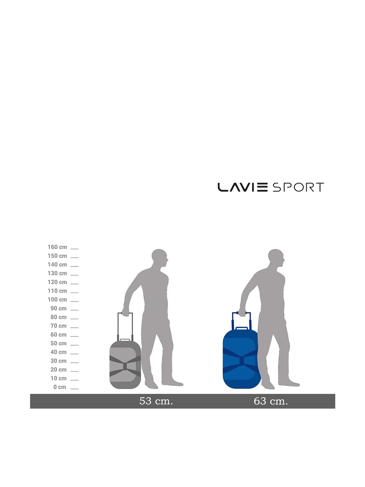 Lavie Sport Large Size 63 Cms Lino Wheel Duffle Bag | (Navy)