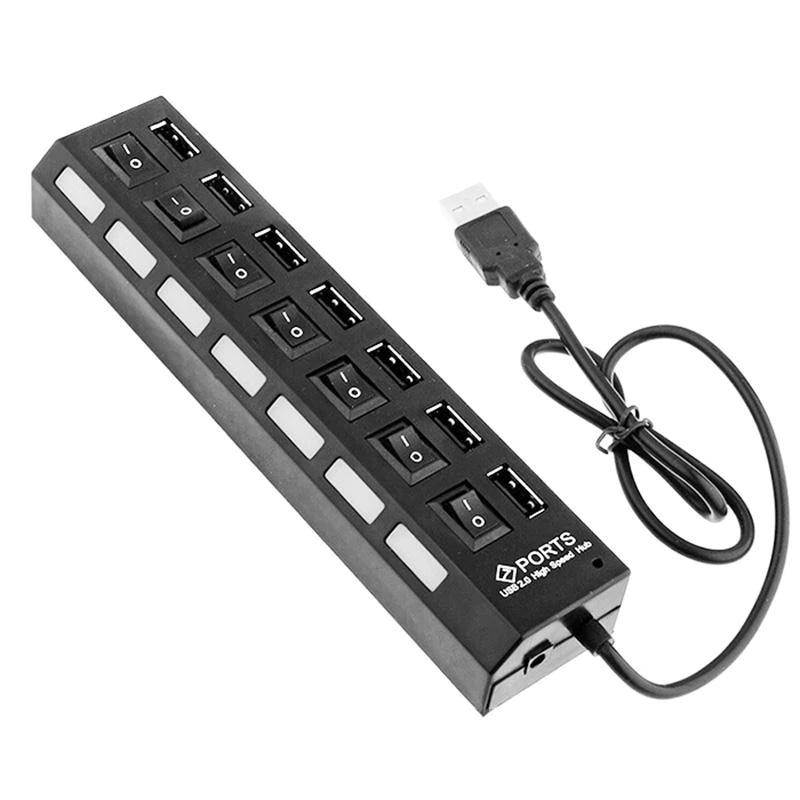 USB 3.0 Hub, Portable SuperSpeed 4 Port USB 3.0 Hub with Built-in Cable , USB Extension Multi-function USB Dock Hot Swapping Support for  Mac, PC, USB Flash Drives and Other Devices