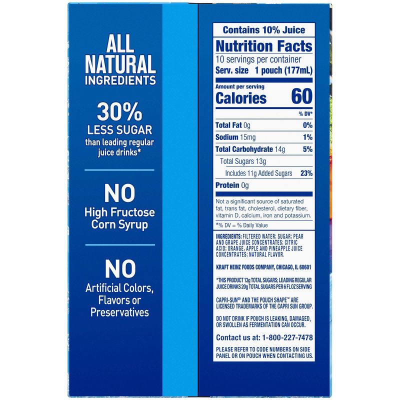 Capri Sun Fruit Punch - 60fl oz/10pk