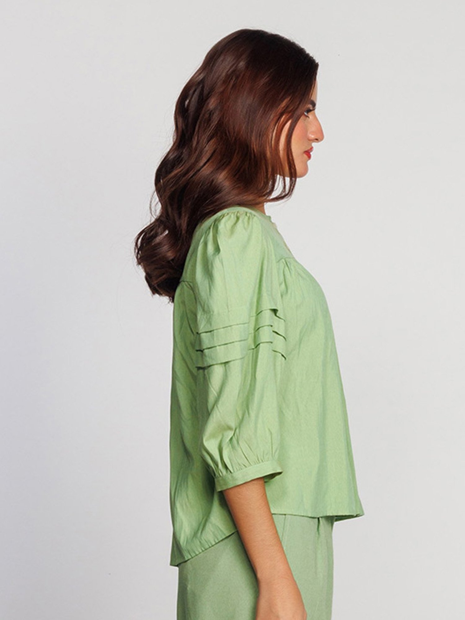Zink London Mint Green Relaxed Fit Top