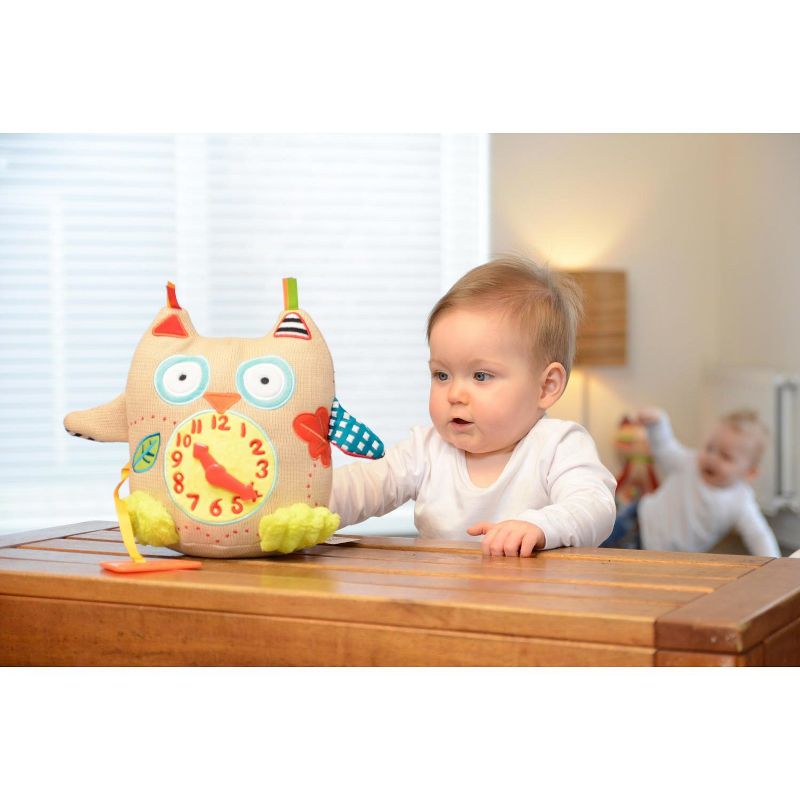 Dolce My First Owl Clock  Stuffed Animal And Plush Toy