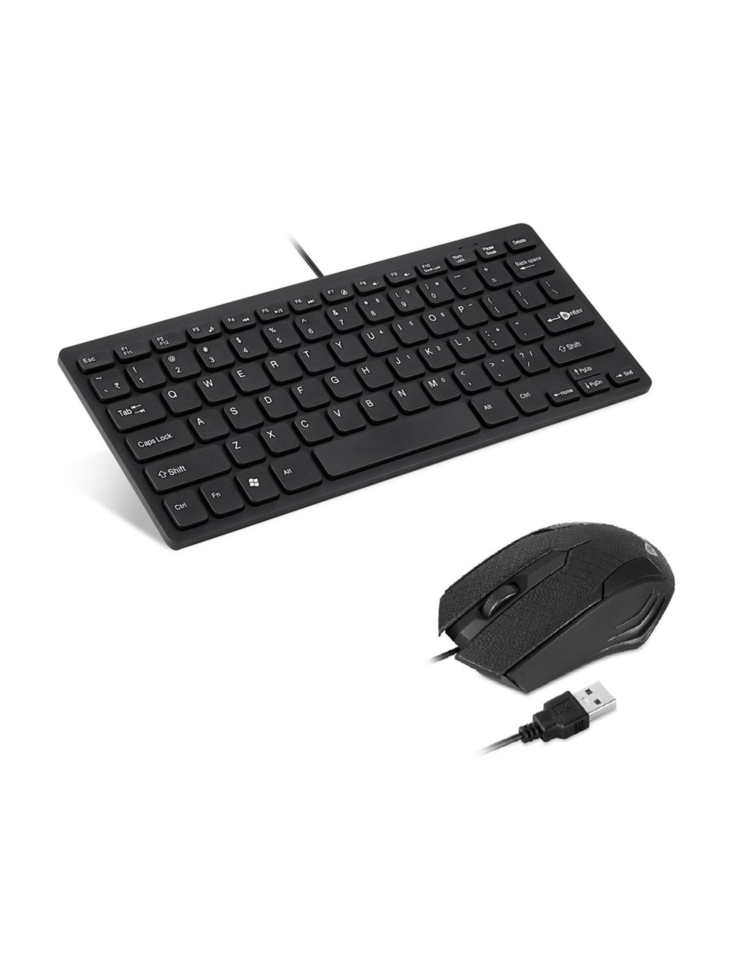Enter Typist Mini Wired Keyboard + Cursor Wired Optical Mouse Combo Set