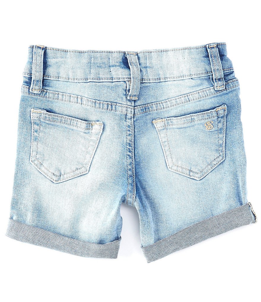 Jessica Simpson Little Girls 4-6X Roll-Cuff Denim Shorts
