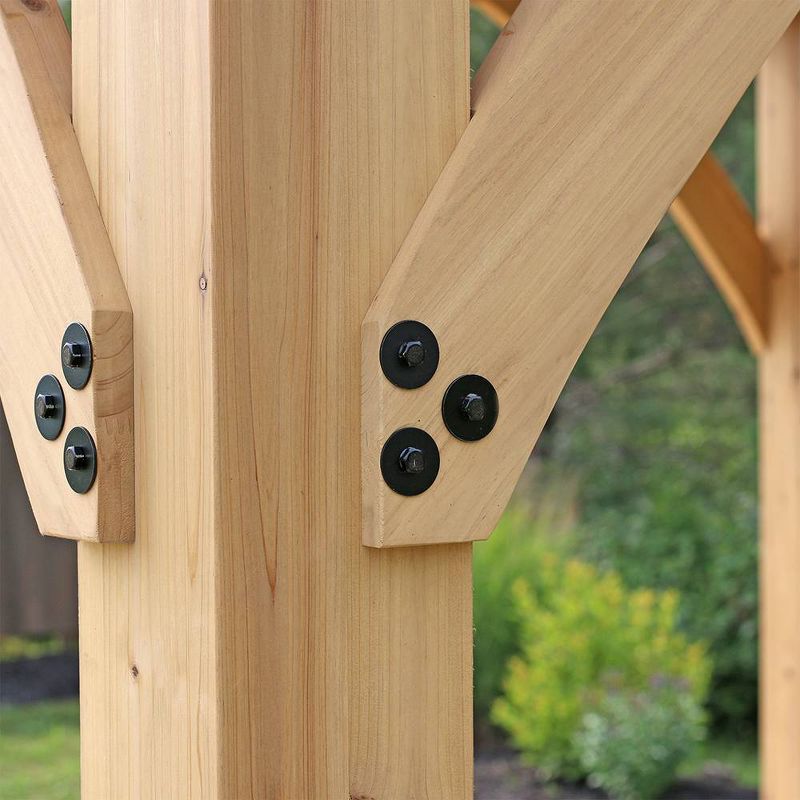 Meridian 10' X 10' Gazebo - Brown - Yardistry