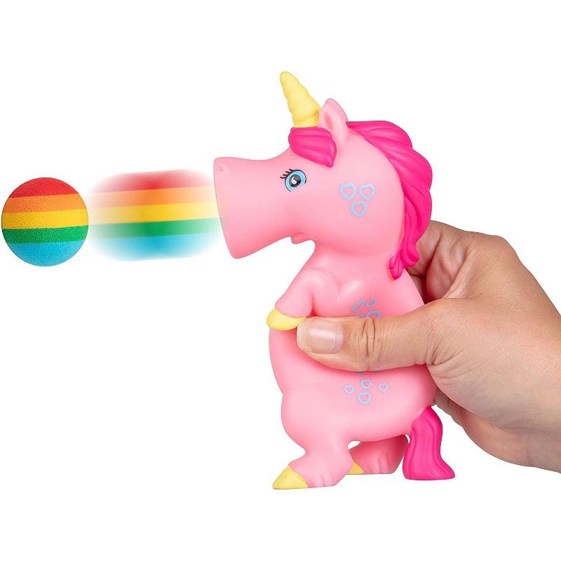 Hog Wild Pink Unicorn Popper Toy, Shoots Foam Balls!