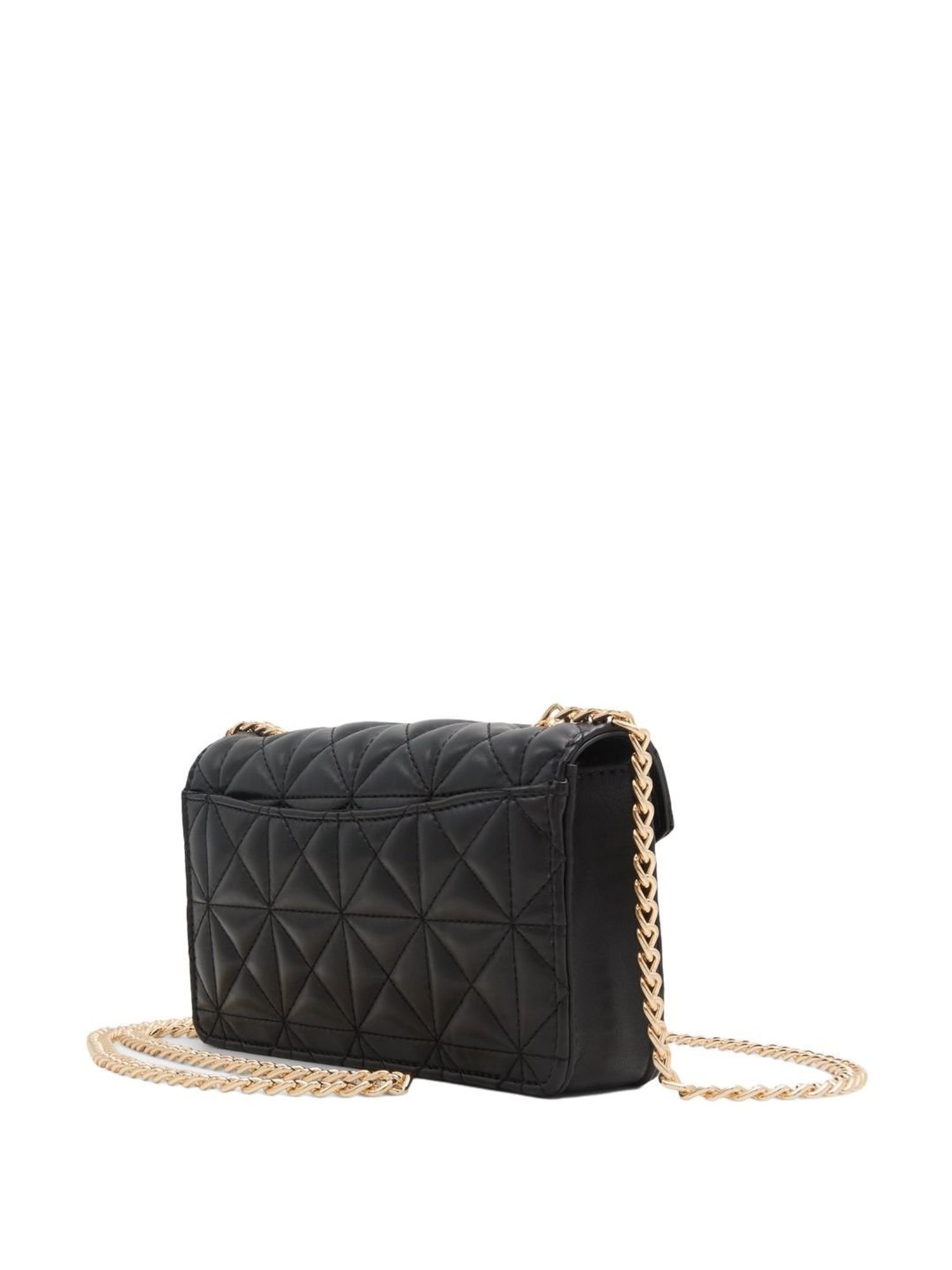 Call It Spring Black Textured Small Sling Handbag