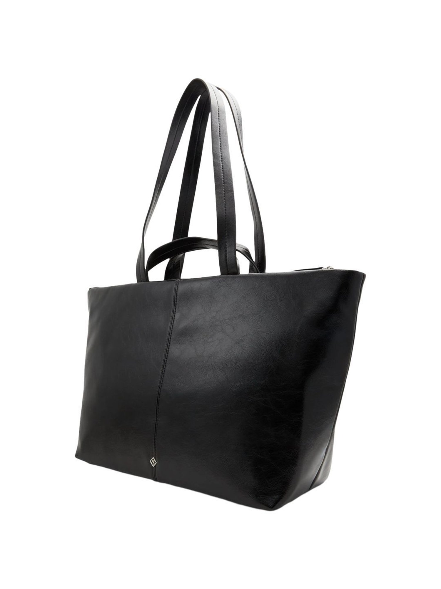 Call It Spring Black Solid Large Tote Handbag