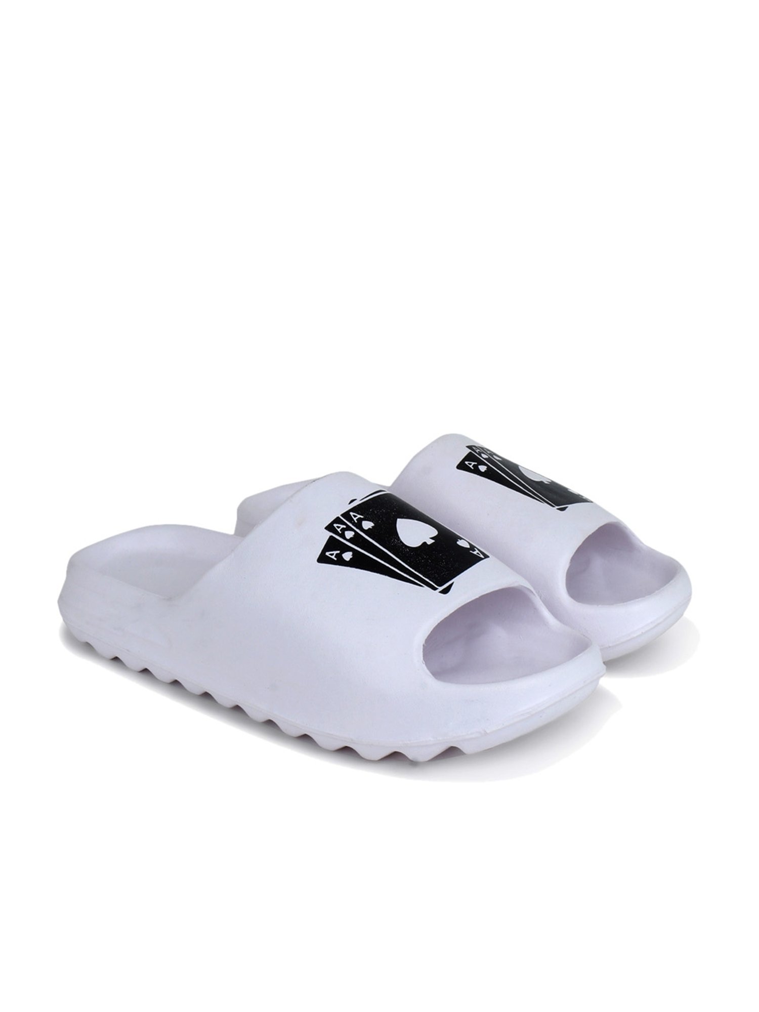 Pampy Angel Men's White Slides