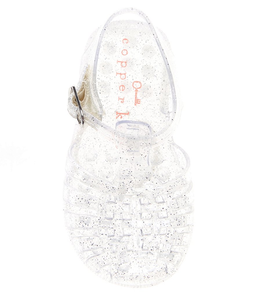 Copper Key Girls' Jelleee Fisherman Sparkle Jelly Sandals (Infant)
