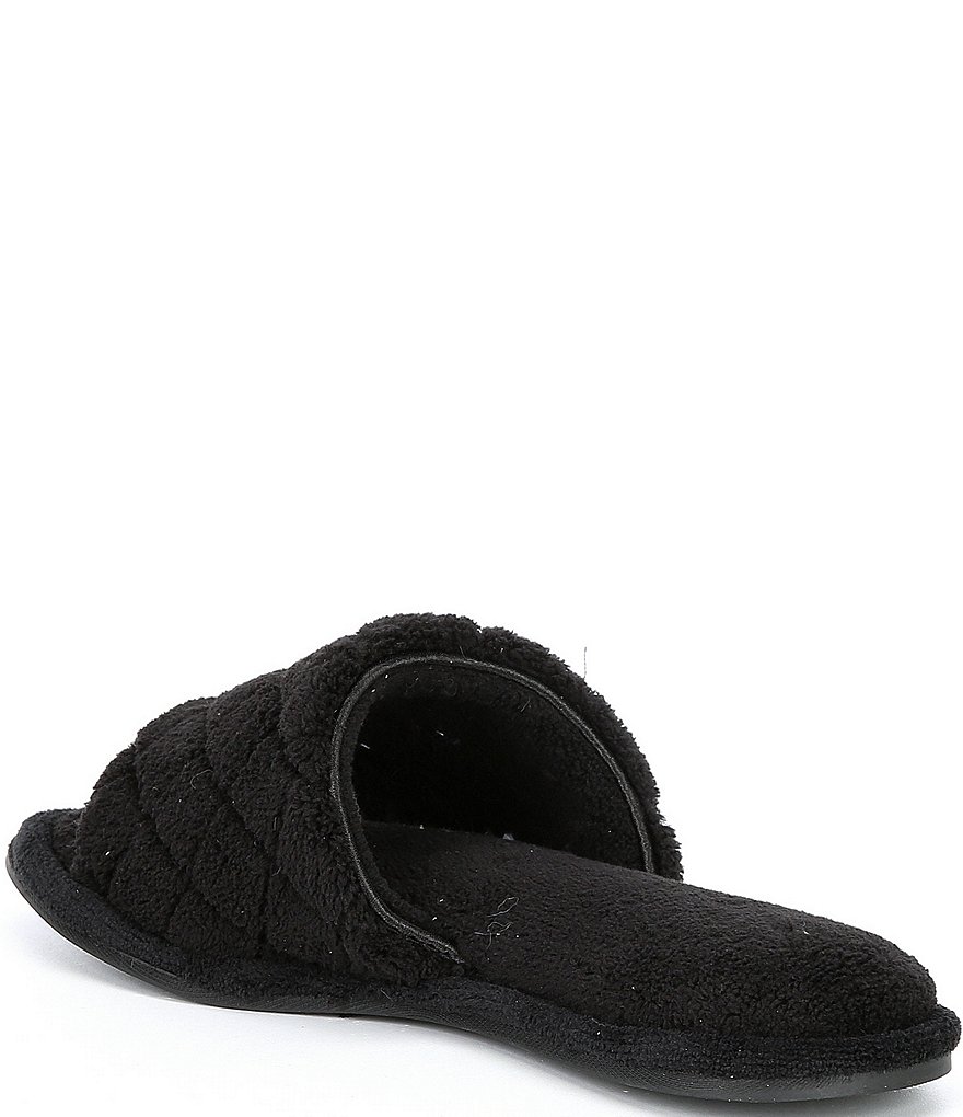 Cabernet Quilted Microfiber Terry Slippers