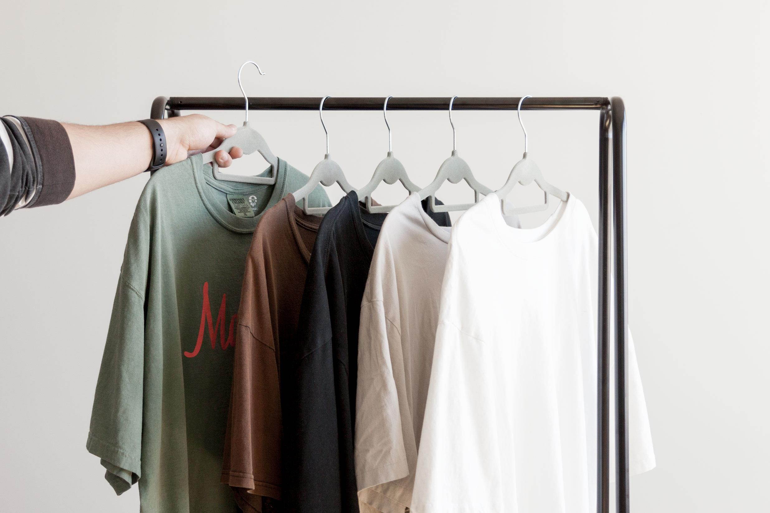 IRIS Non-Slip Clothes Hanger, Gray, Set of 10