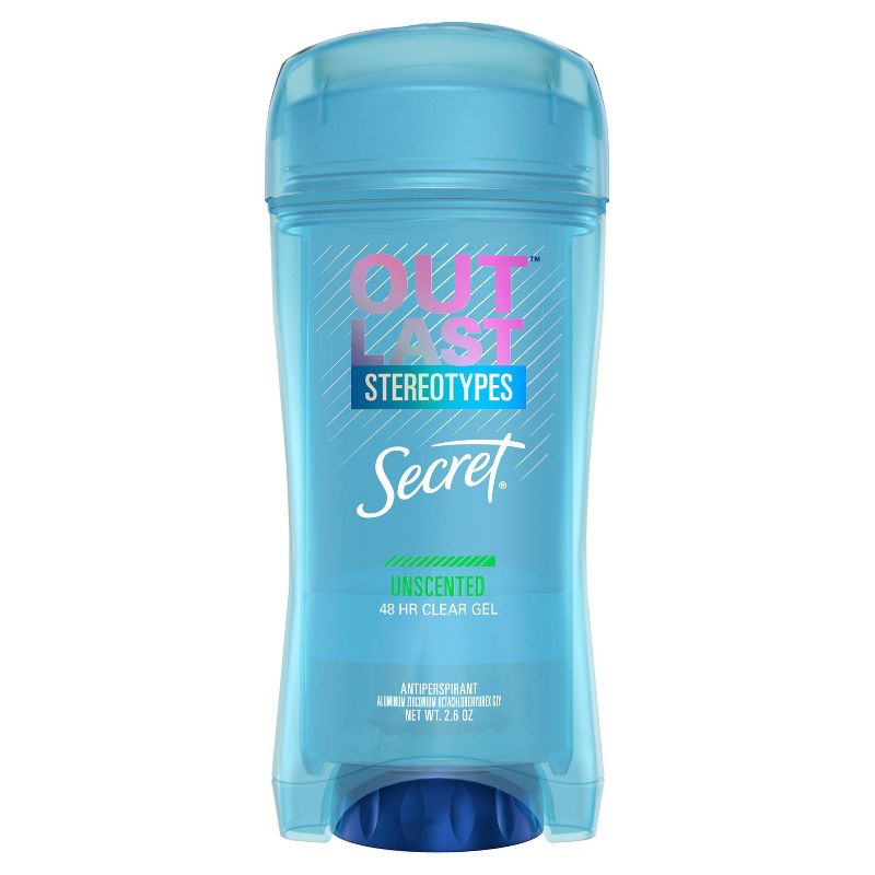 Secret Outlast Clear Gel Antiperspirant & Deodorant for Women Unscented - 2.6oz