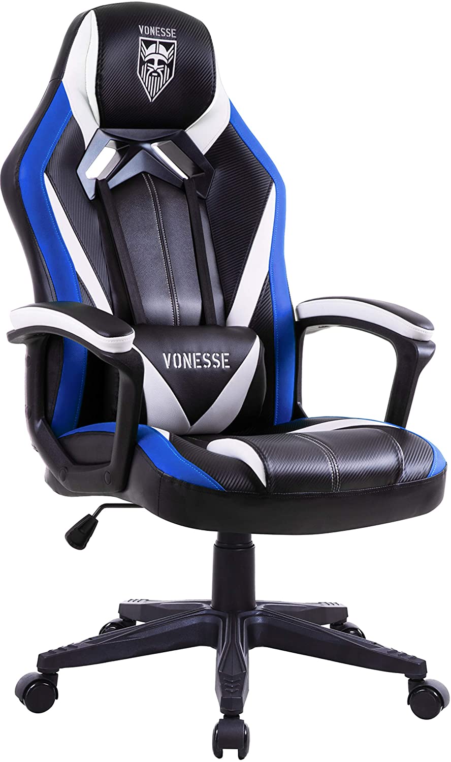 Vonesse Green Gaming Chair, Gaming Desk Chair for Teens, Computer Chair with Massage, High Back Home Office Desk Chairs, Big and Tall Gamer Chair, Computer Desk Chair, Game Chair for Kids (Green)