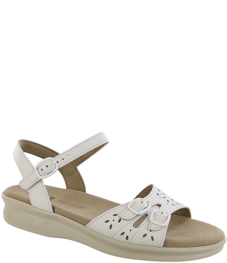 SAS Duo Leather Wedge Sandals