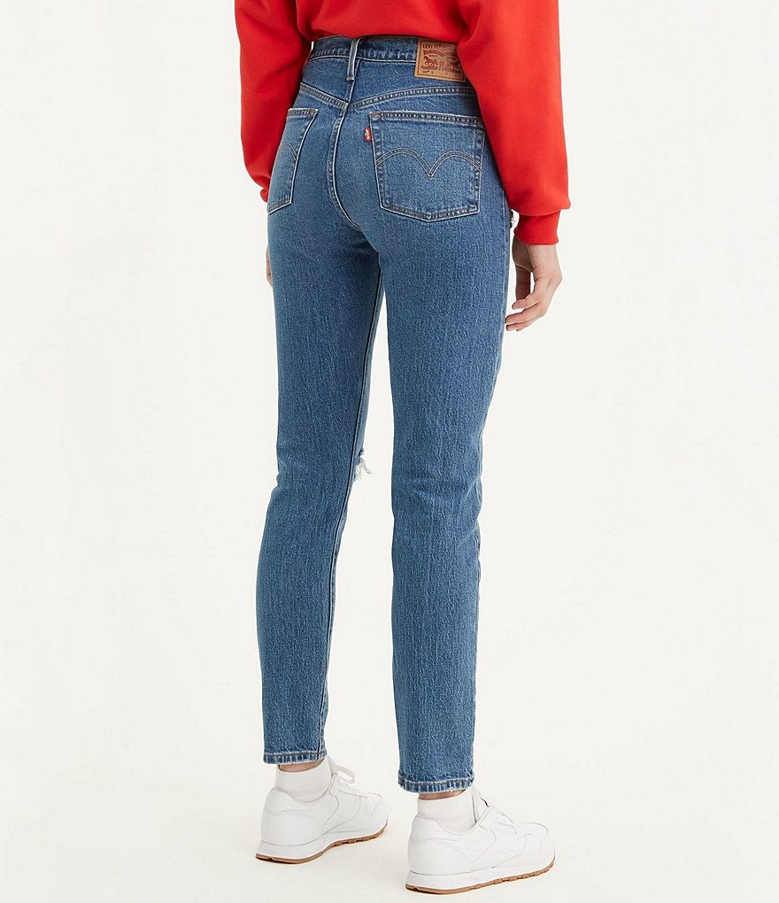 Celebrity Pink Shadow Knee Mid Rise Straight Jeans