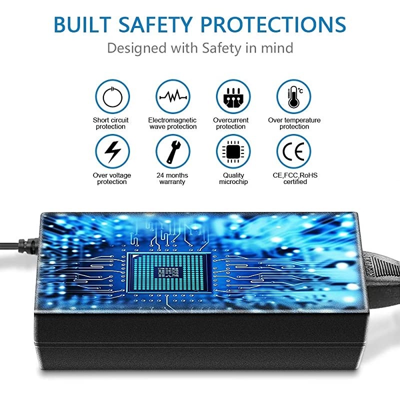 12V 5A Power Supply Adapter UL Listed AC 100~240V to DC 12 Volt 60W 5A 45A 4A 35A Converter Transformer LED Driver 55x25mm Tip for LED Strip Module Light CCTV Camera LCD Monitor