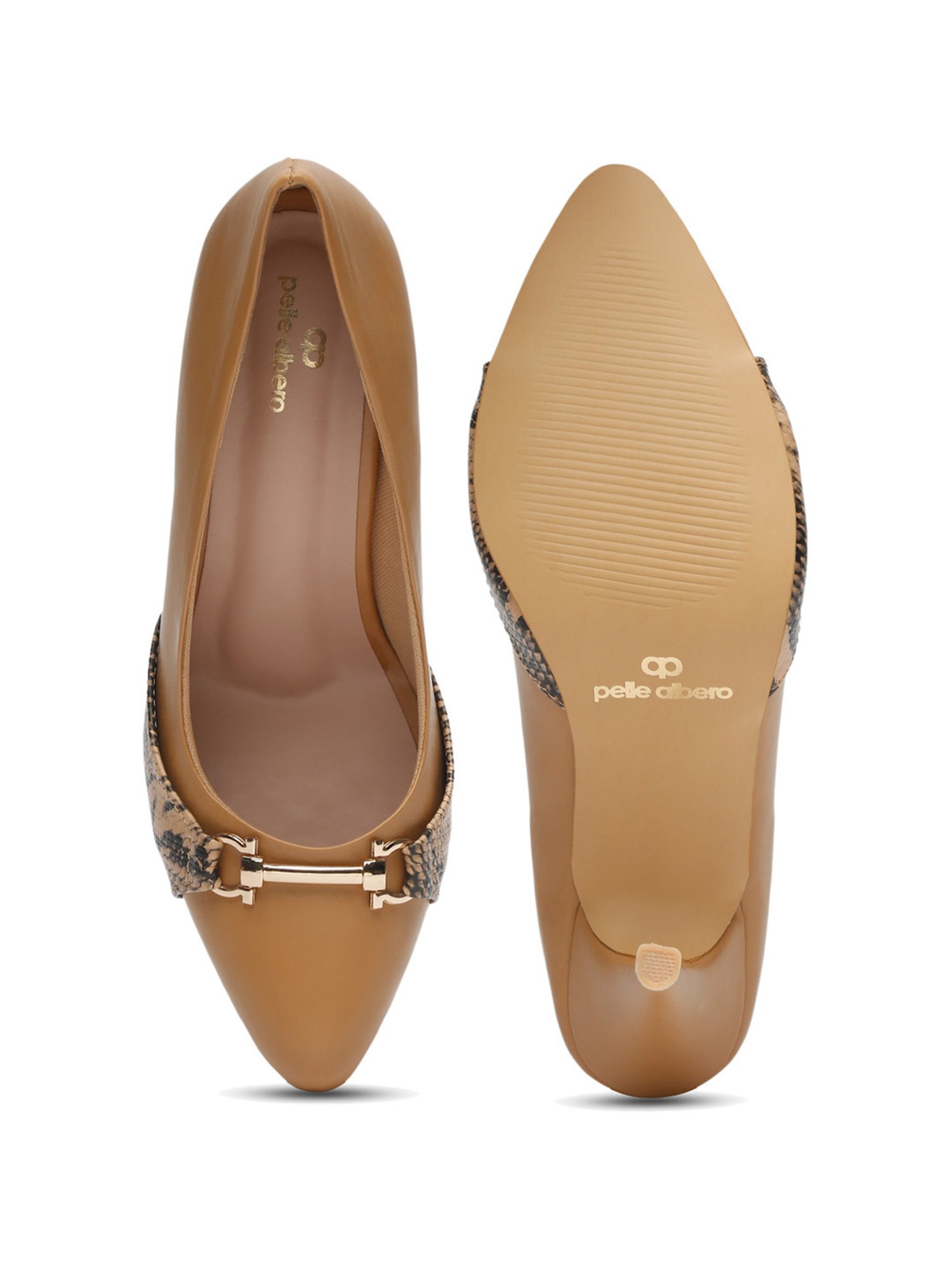 Pelle Albero Women's Beige Stiletto Pumps