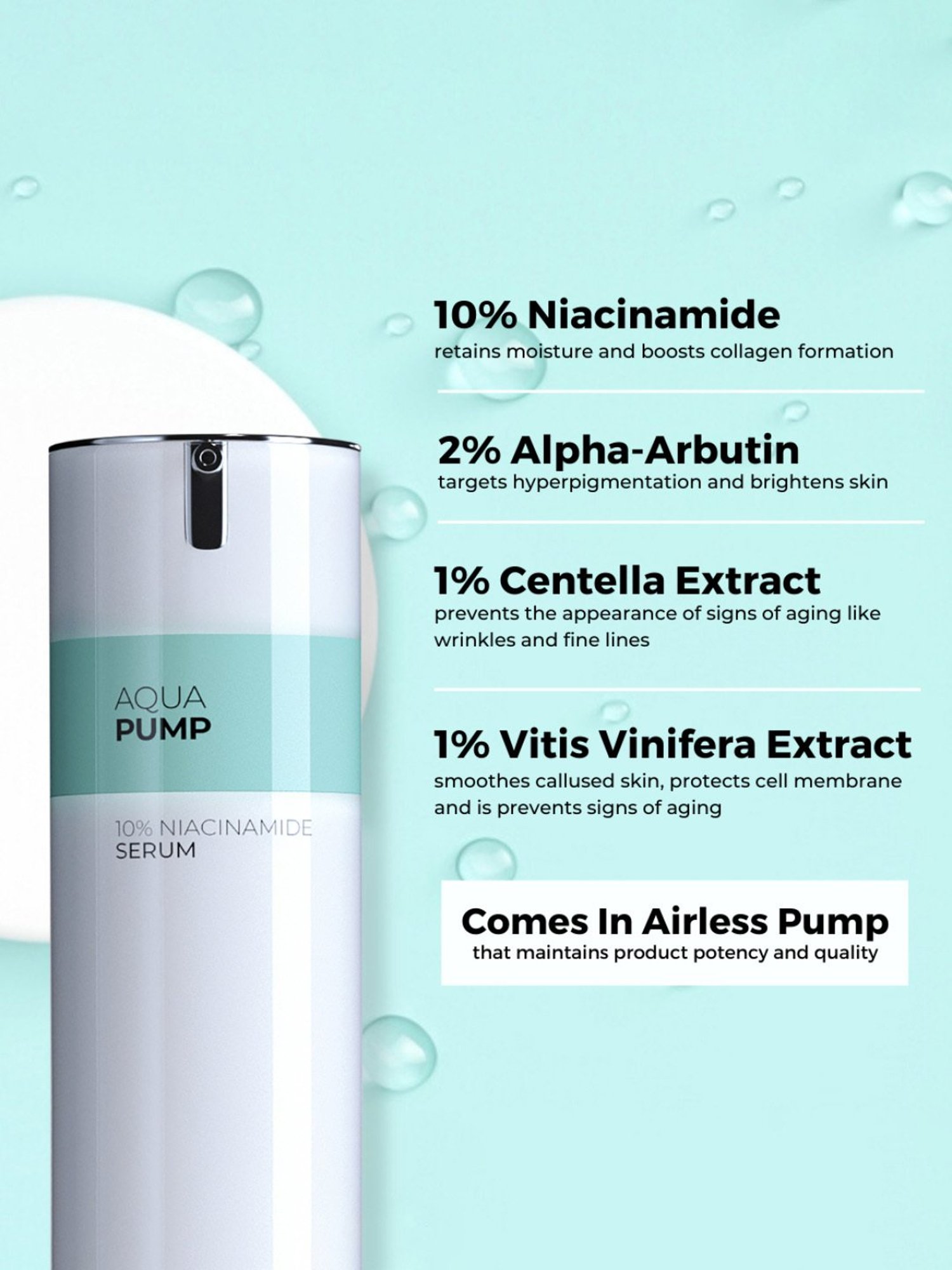 SkinInspired Aqua Pump 10% Niacinamide Serum - 50 ml