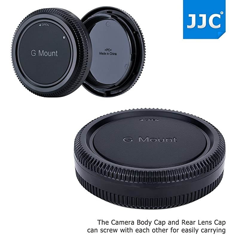 Camera Body Cap Rear Lens Cap Protector for Fujifilm G Mount Camera GFX 50S GFX 50R Fujinon GF Lens GF23mm GF45mm GF63mm GF110mm GF120mm GF250mm GF3264mm Replaces Fuji BCP002 + RLCP002