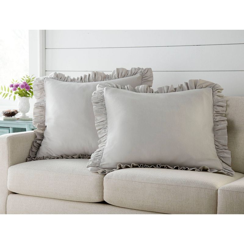 Stone Cottage 26x26 Asher Pillow Sham Gray