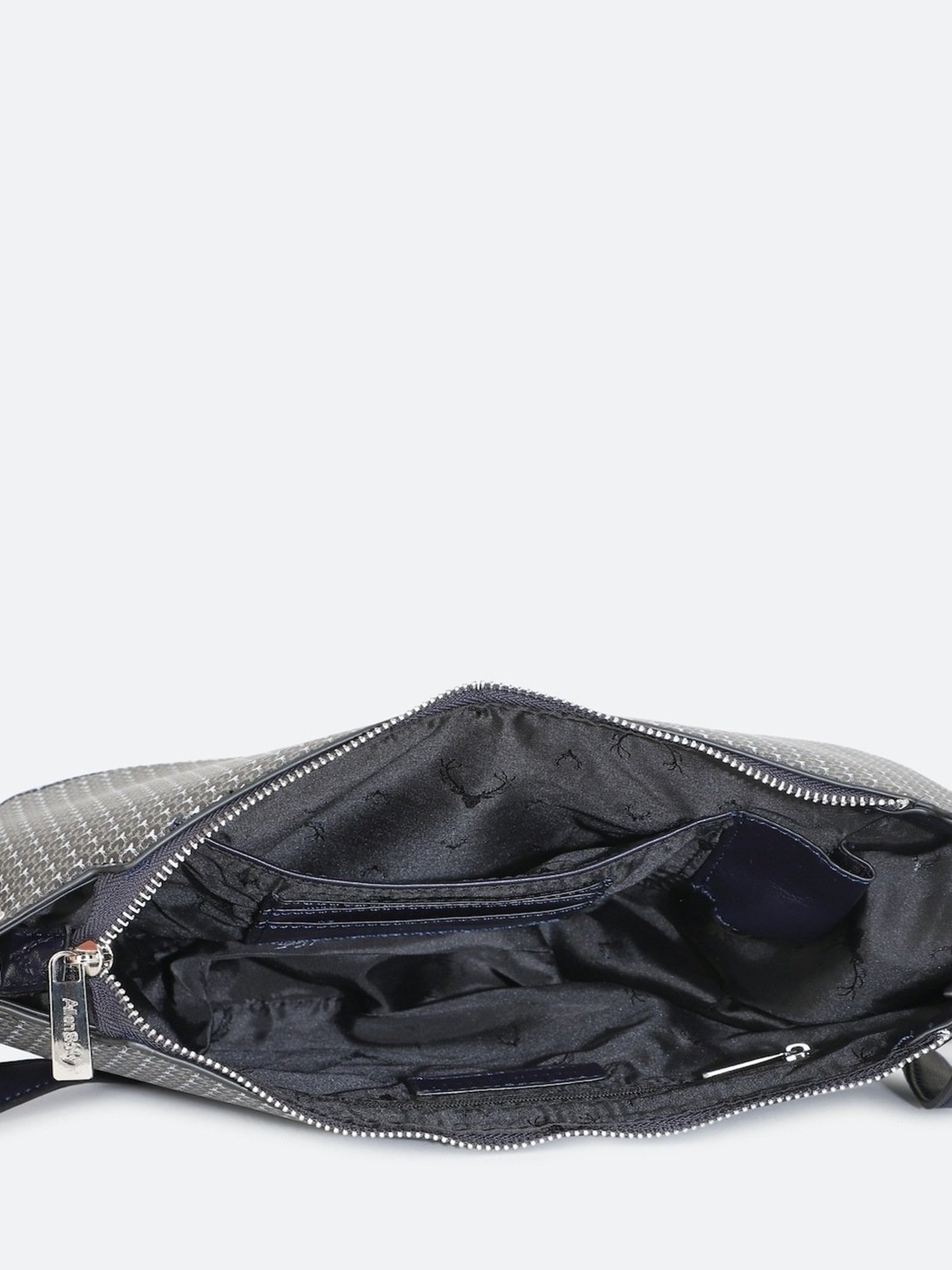 Allen Solly Grey Printed Medium Sling Handbag