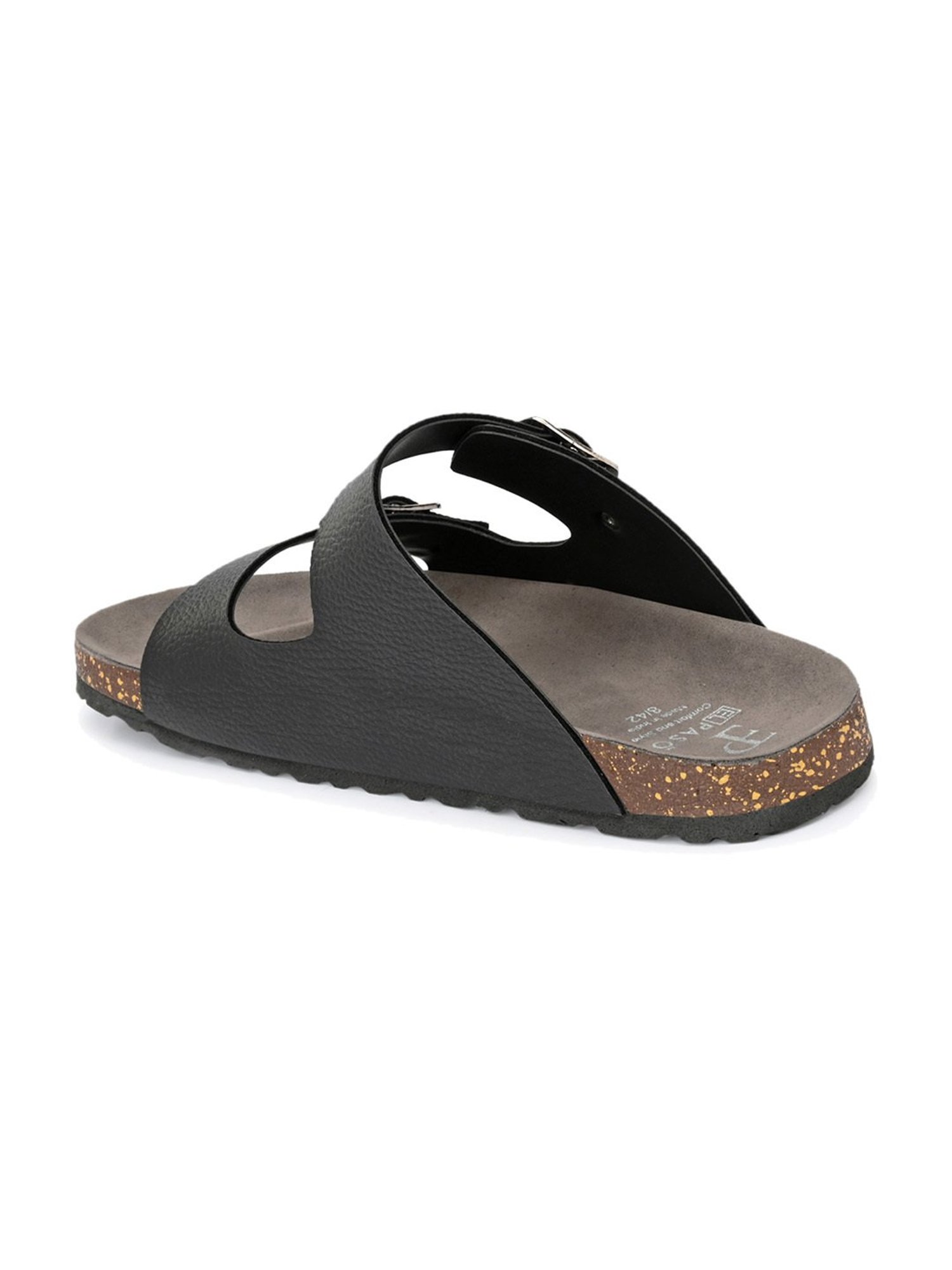 El Paso Men's Black Casual Sandals