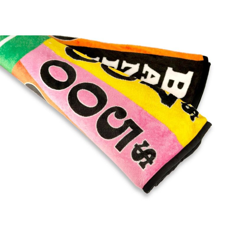 Just Funky Wheel Of Fortune Game Show Spin Wheel Fleece Throw Blanket | Measures 59 Inches