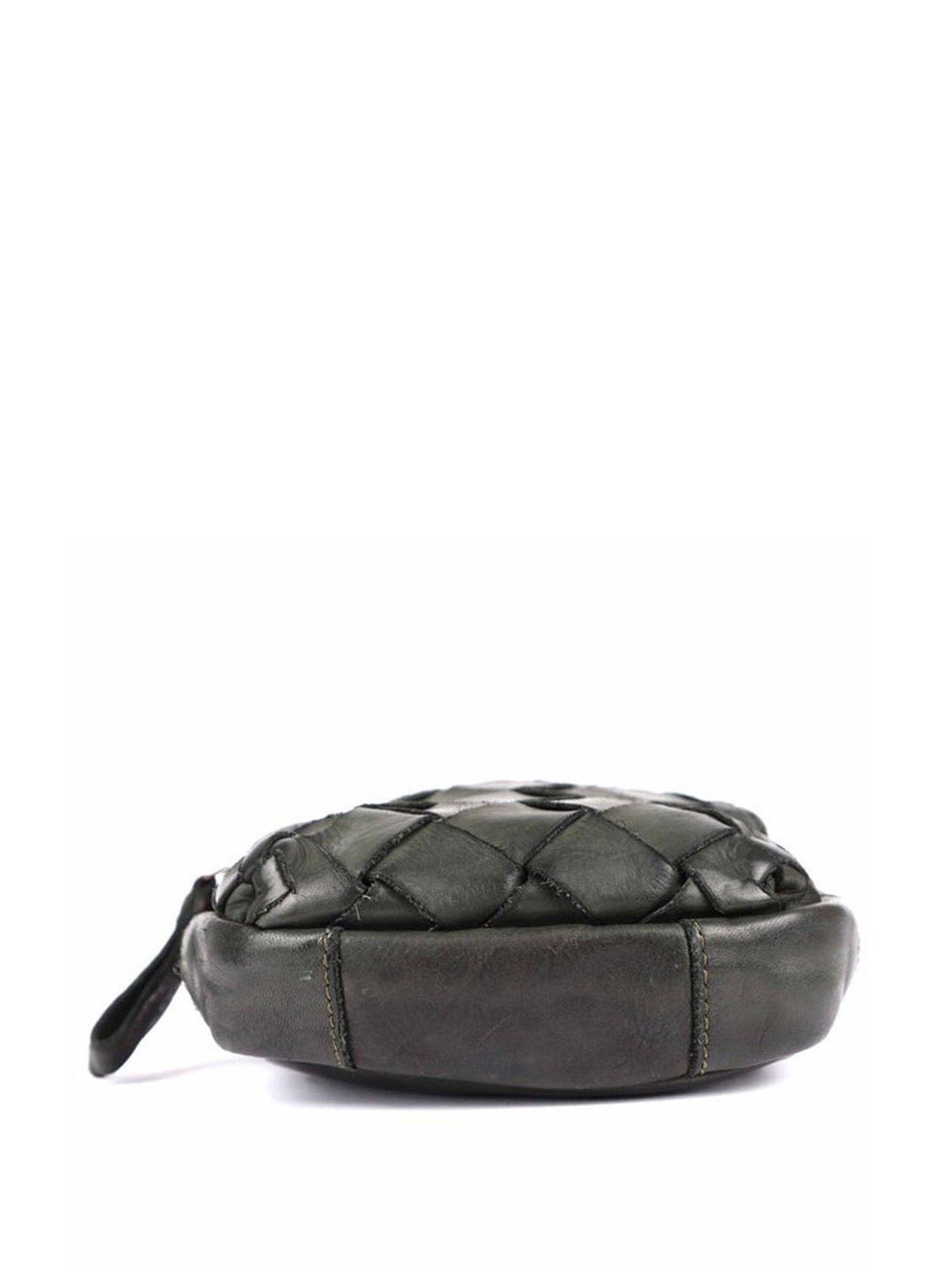 KOMPANERO Marquis Green Leather Textured Cross Body Bag