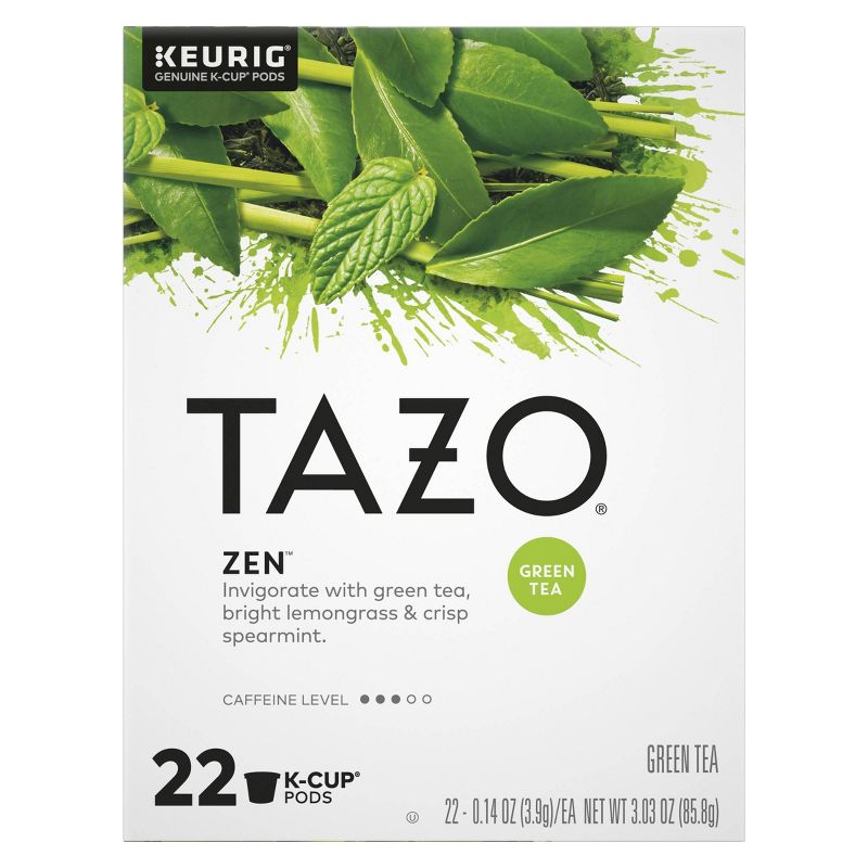 Tazo Zen Tea - Green Tea Keurig K-Cup Pods - 22ct