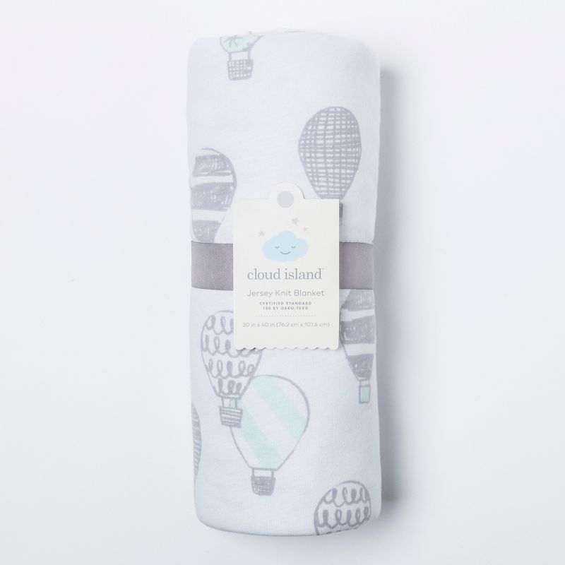 Jersey Knit Blanket In the Clouds - Cloud Island™ Platinum