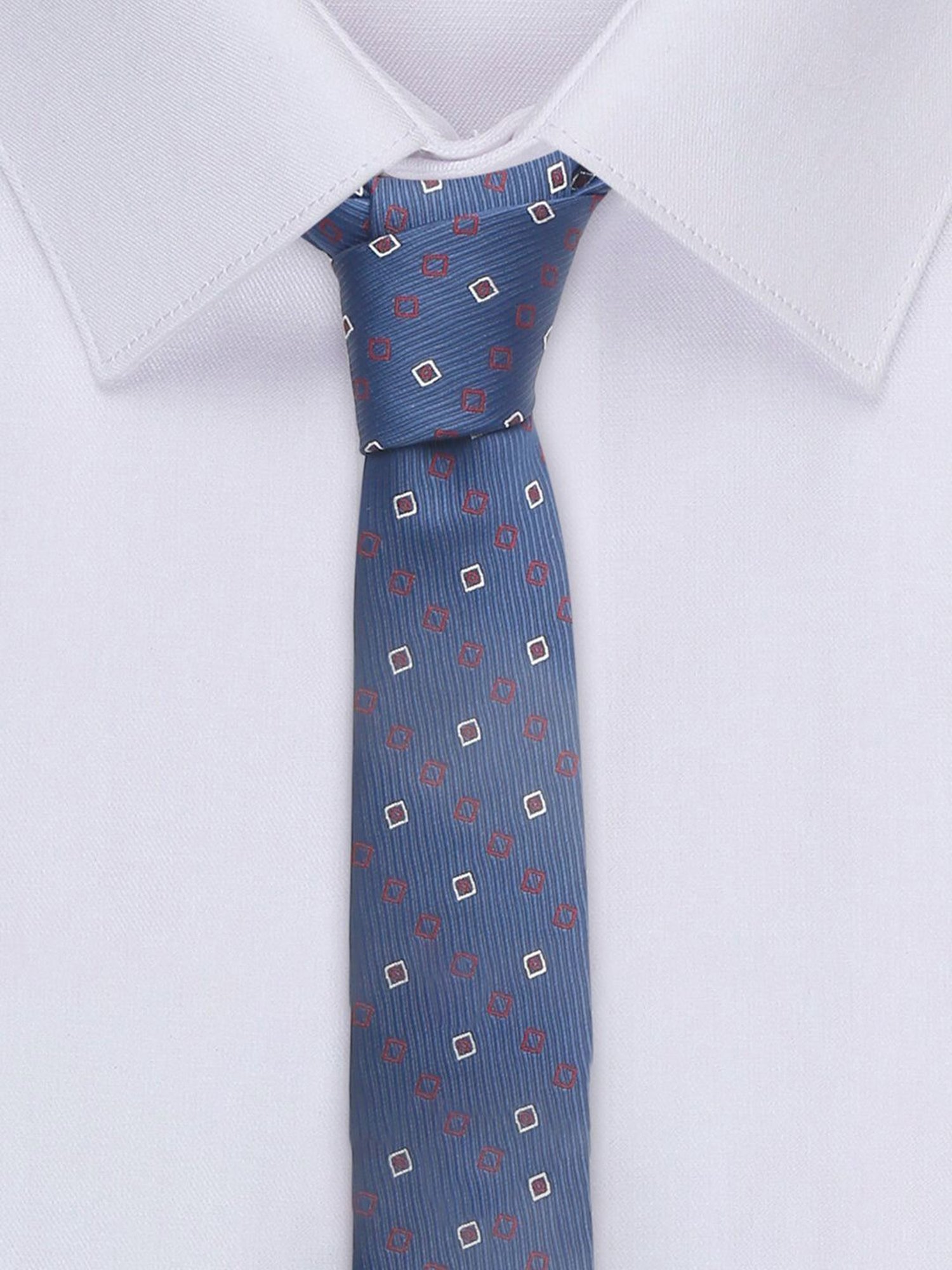 Louis Stitch Blue Textured Necktie Gift Set - Set of 3