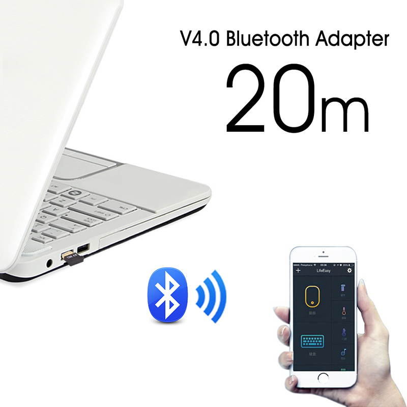 USB Bluetooth Adapter for PC - Hannord Bluetooth Dongle for PC Windows 10/8/7 - PC to Bluetooth Adapter - Bluetooth USB Receiver 4.0 for Computer/Laptop