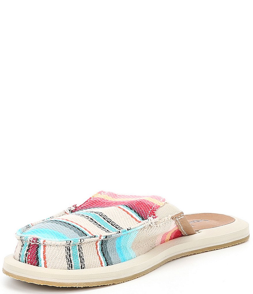 Sanuk Women's You Got My Back Blanket Stripe Mules