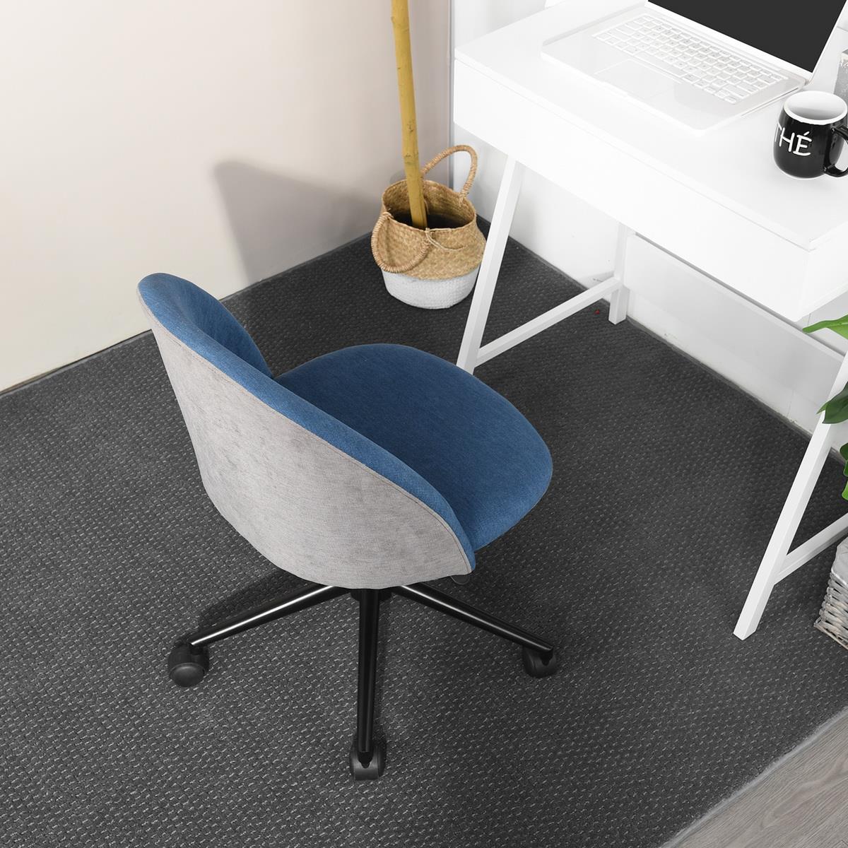 FurnitureR Office Chair Fabric Velvet Patchwork Lounge Chair Swivel Computer Desk Chair