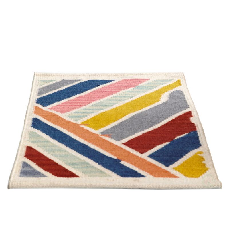 1'10"x1'10" Rectangle Woven Accent Rug Multicolored - DEERLUX