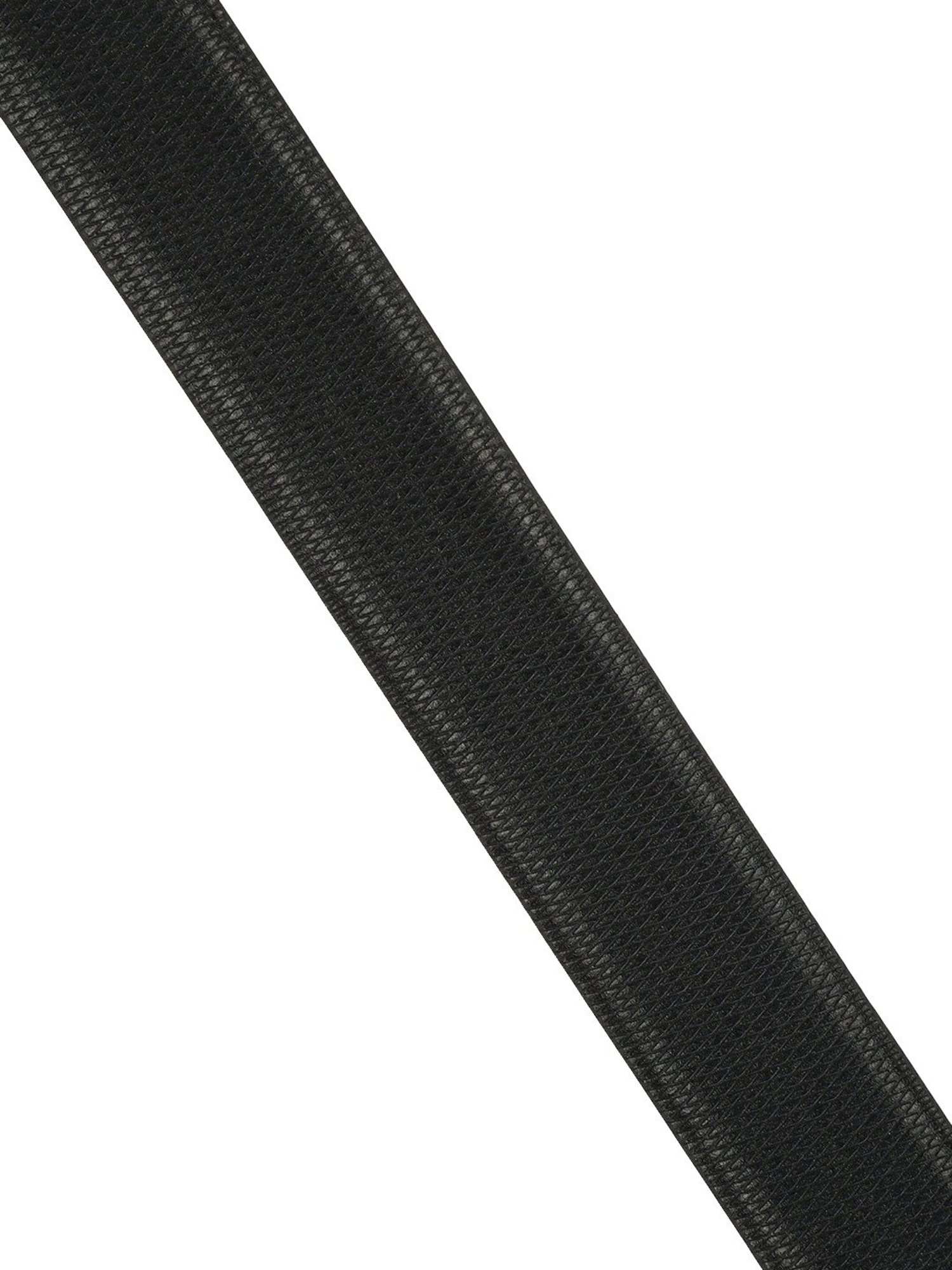 Louis Philippe Black Leather Waist Belt for Men