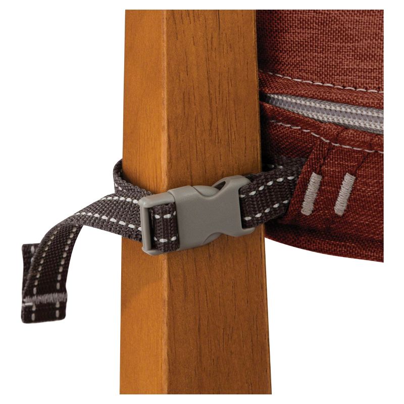 Montlake Fadesafe Rectangular Patio Dining Seat Cushion Set - Heather Henna Red - Classic Accessories