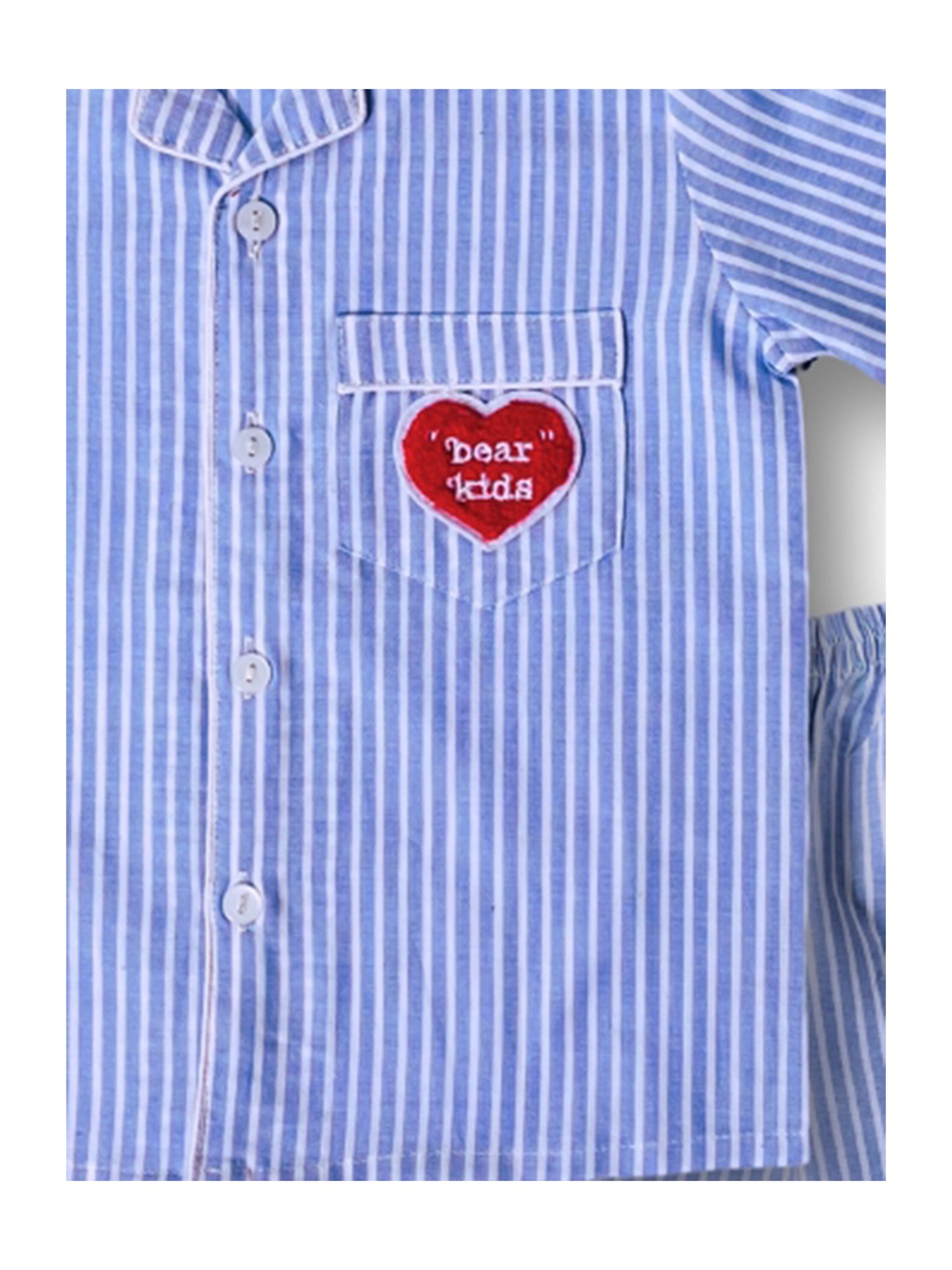 Tippy Top Boys Blue Striped Shirt with Pants