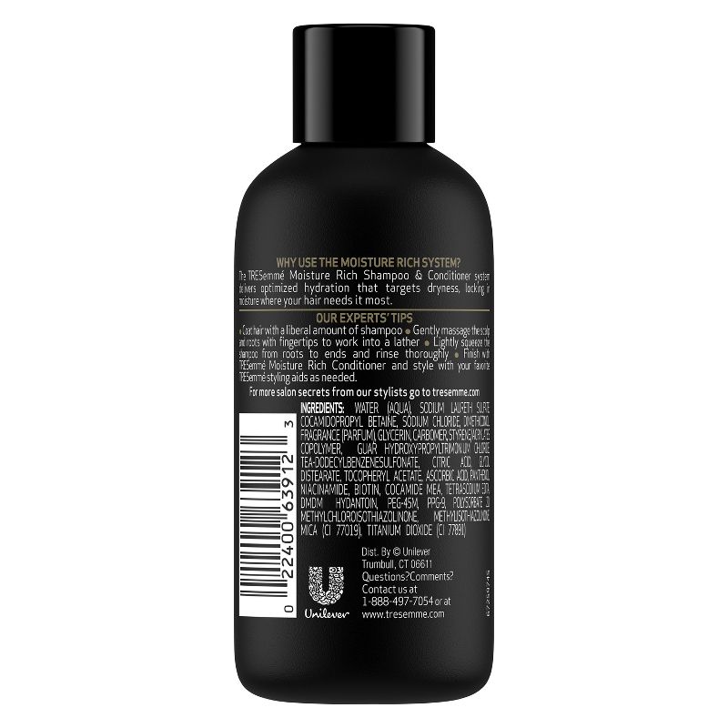 TRESemme Moisture Rich Shampoo - Travel Size - 3 fl oz