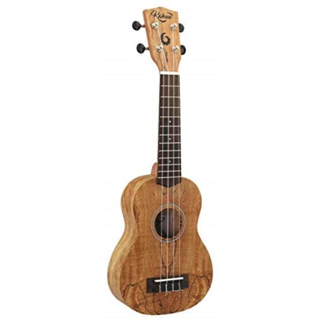 kahua ukulele ka21sm 21" soprano spalted maple
