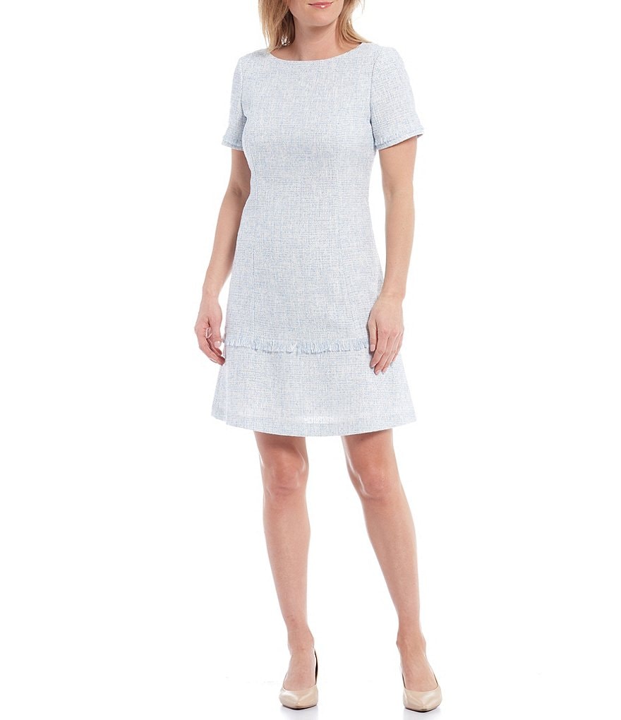 Preston & York Mila Boucle Fringe Dress