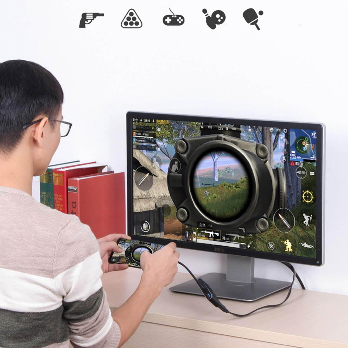 5in1 Type-C HUB USB C to 4K HDMI VGA 3.5mm Audio UHD Video Converter Dock with USB 3.0 and USB-C PD Charging for MacBook, ChromeBook and Galaxy S8/S8+/S9/S9+/S10/S10+/S20/S20+ and More.