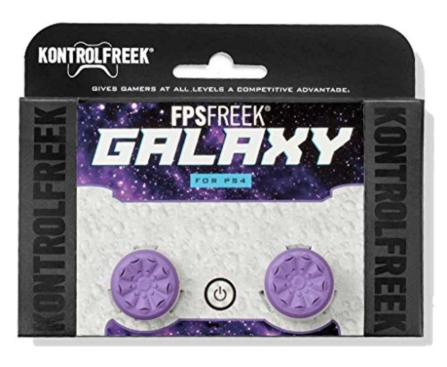 kontrolfreek fps freek galaxy purple performance thumbsticks for playstation 4 controller (ps4)