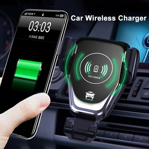 Car Gravity Mount Qi Wireless Charger for iPhone X 8 Plus iPhone XS Plus Air Vent Phone Holder Smart Wireless Fast Charging for Samsung Galaxy S9 S9 Plus S8 S7 S6 Note 9 Note 8 and Most 4.0&rdquo;-6.5&ldquo; Cell