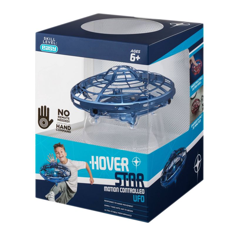 The Original Hover Star Motion Controlled UFO- Blue