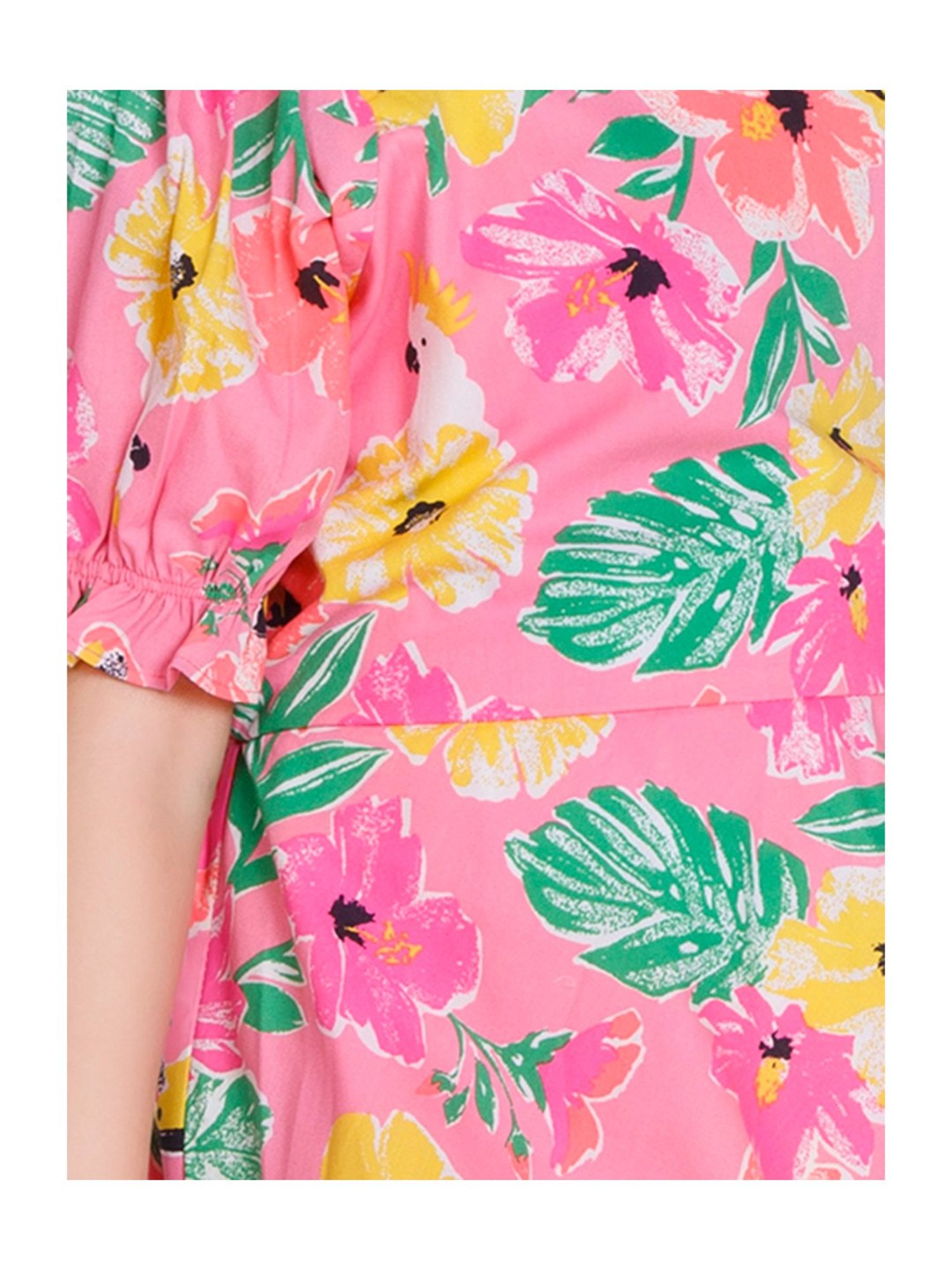 Peppermint Kids Pink Floral Print Dress