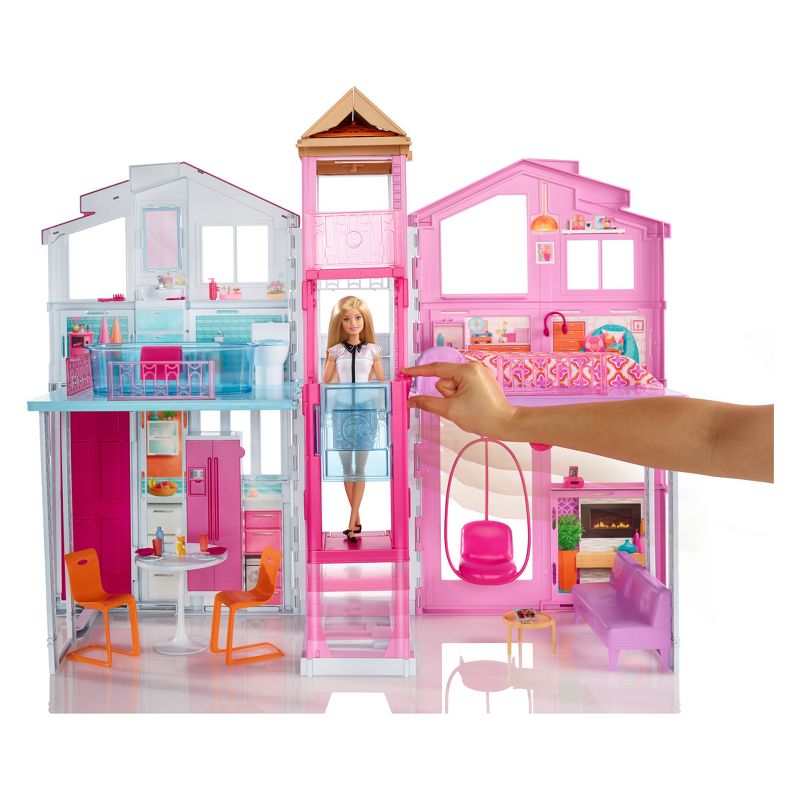 Barbie 3-Story House with Pop-Up Umbrella!