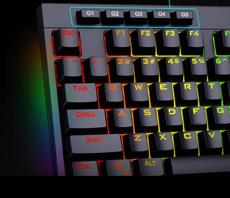 Thunderobot KL6104R red switch 104keys Wireless RGB backlight Mechanical Gaming Keyboard black All Keys without Conflict