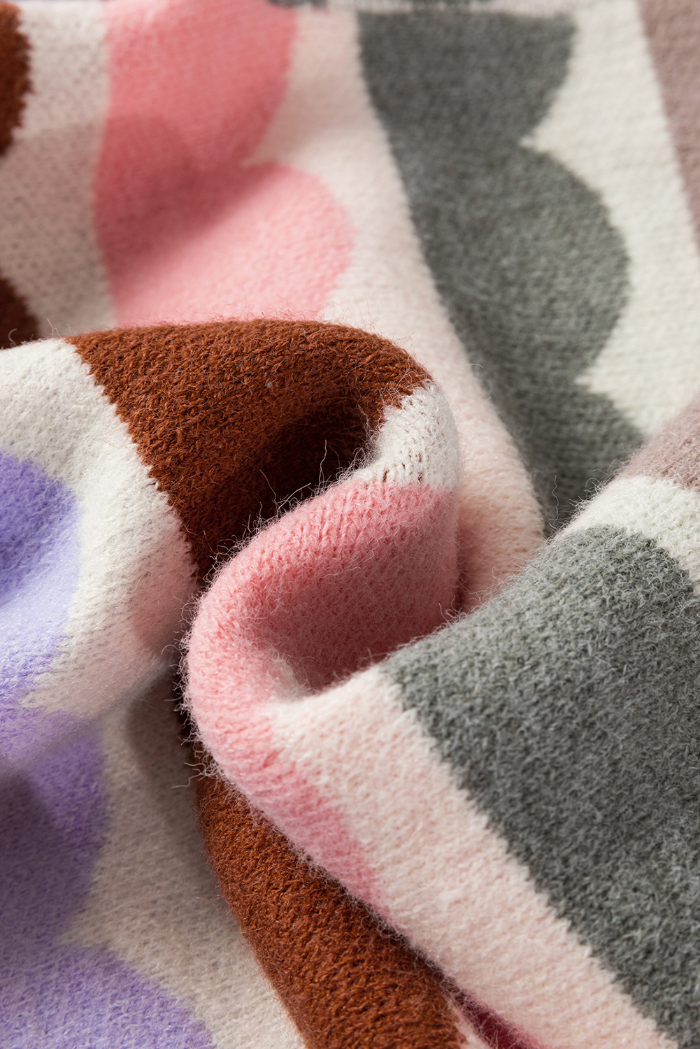 Pink Merry & Bright Pop Up Letter Waffle Knit Sweater