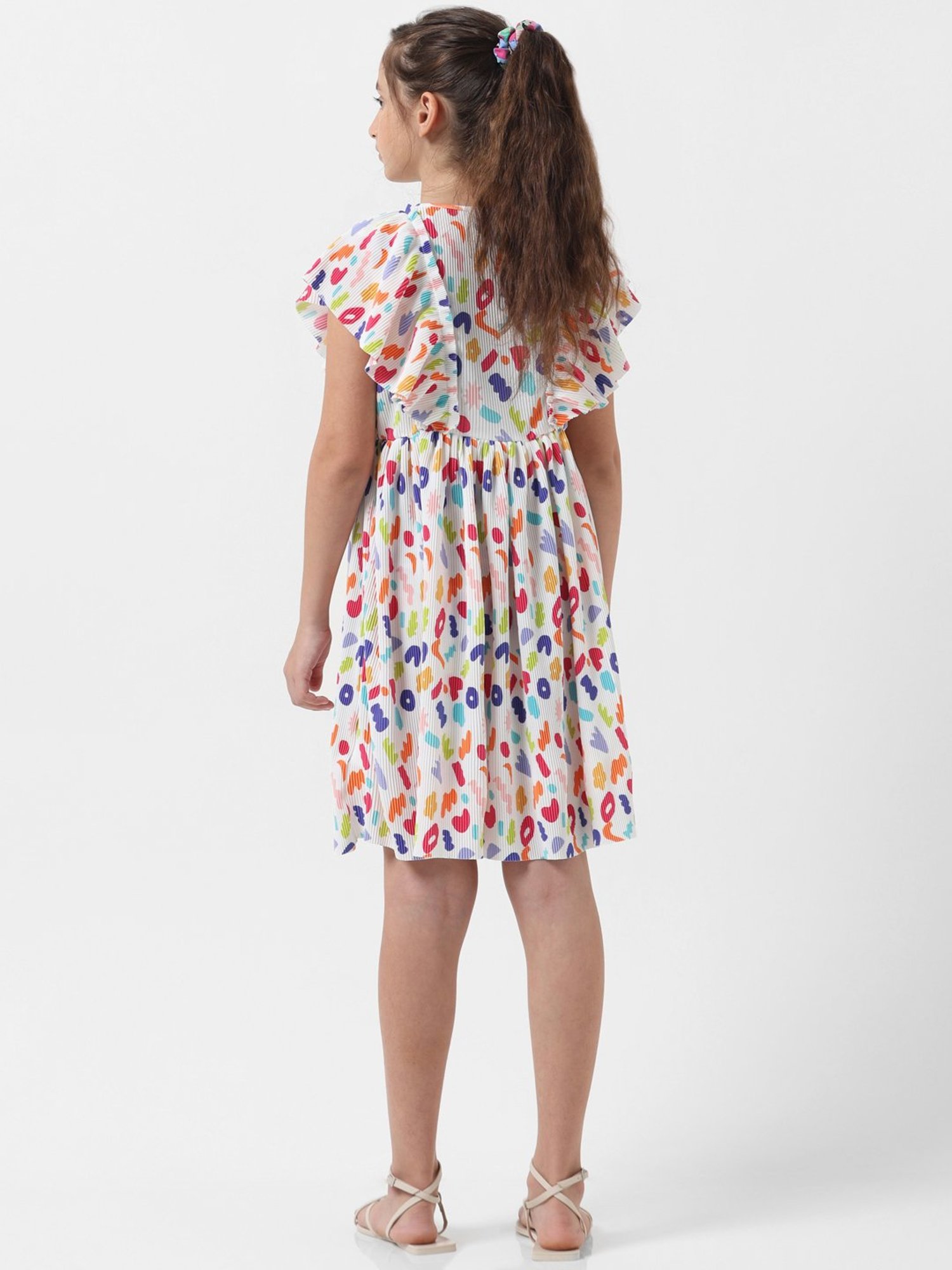 VERO MODA GIRL Multicolor Printed Dress